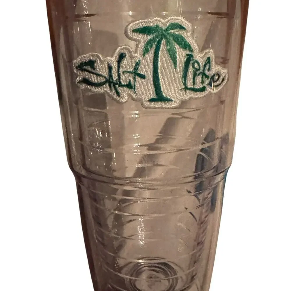 Salt Life Tervis Tumbler Plastic To Go Cup 24 Oz Palm Tree Tropical Beach Lake‎